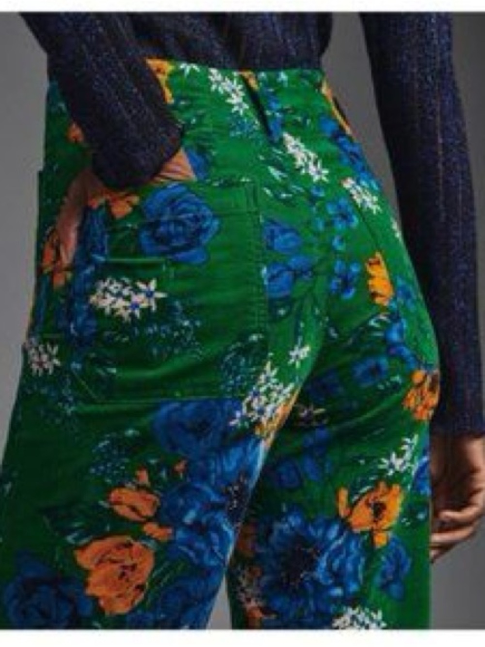 Anthropologie Maeve Colette floral wide leg cropped pants - Picture 4 of 9